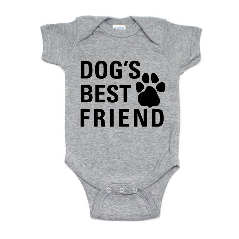 Dog's Best Friend Baby Infant Onesie Bodysuit Short Sleeve