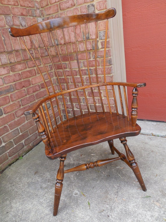 Antique American comb back windsor arm chair a by artiques71