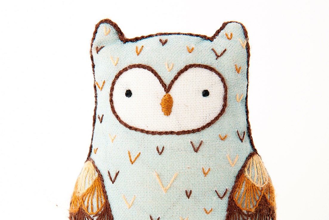 Download Horned Owl Embroidery Kit