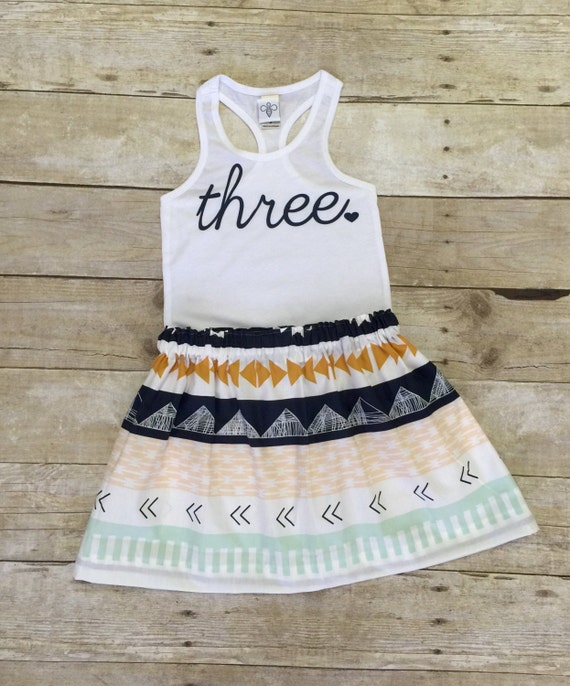 three birthday outfit