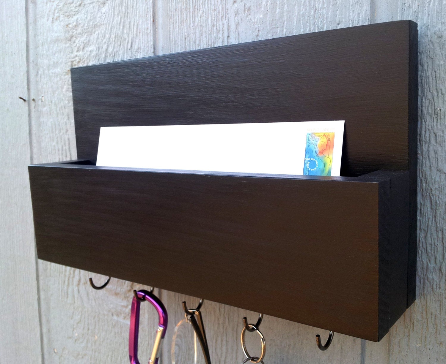 Mail and Key Rack / Mail Organizer / Mail and Key by CedarOaks