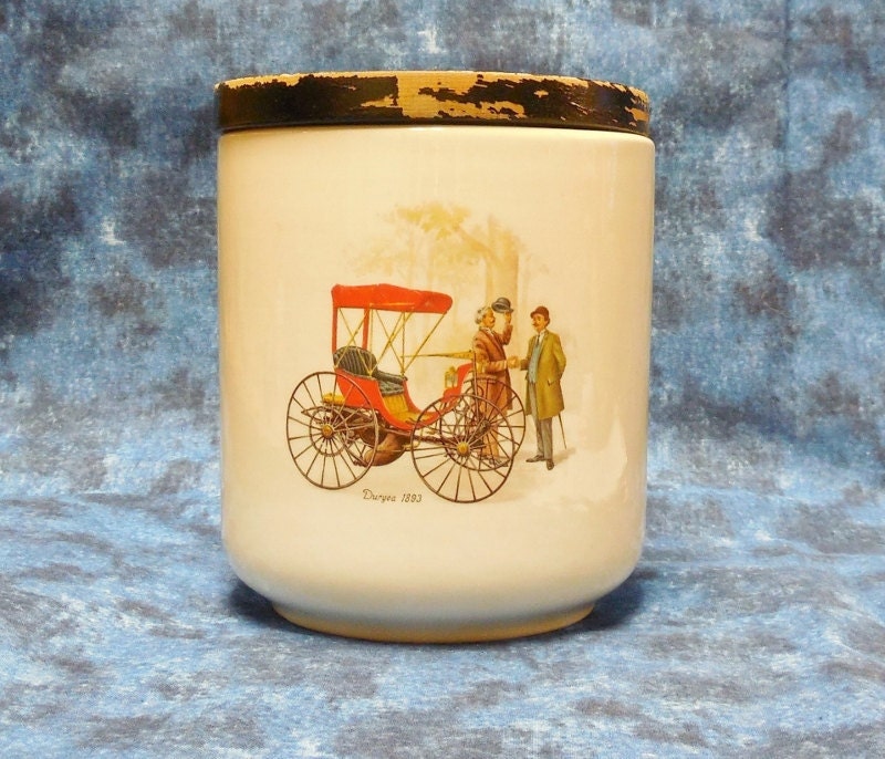 Vintage Tobacco Cigar Humidor Jar with by RufNRusticMercantile