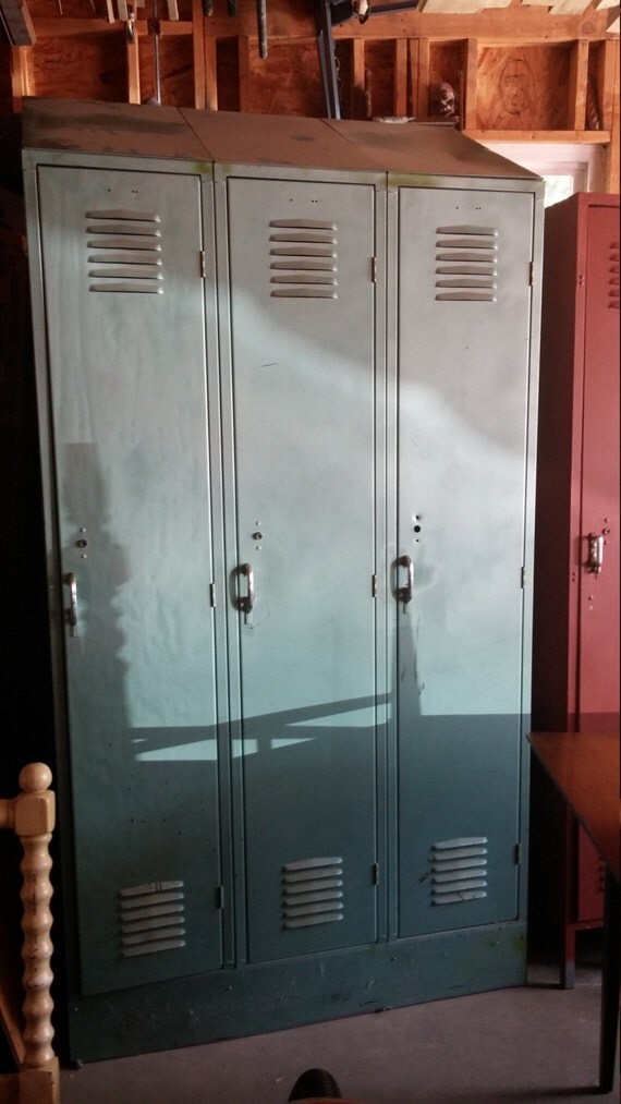 Vintage Gym Lockers set of 3