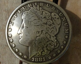 Morgan Silver Dollar Bolo Lady Liberty Side Americana