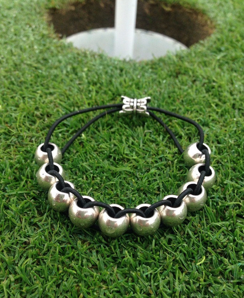 Golf Stroke Counter Bracelet The Classic Stylish Silver