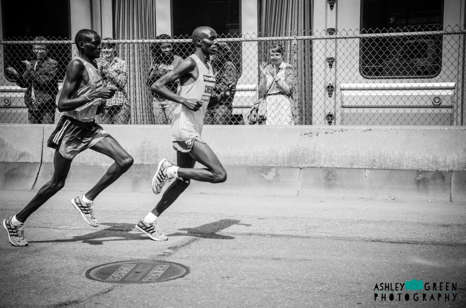 Black and White Runners at 2014 Boston Marathon Photo / Boston