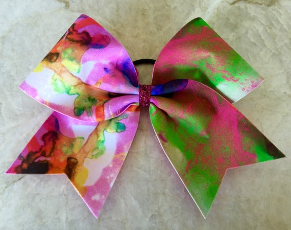 Items Similar To Cheer Bow Tie Dye On Etsy 