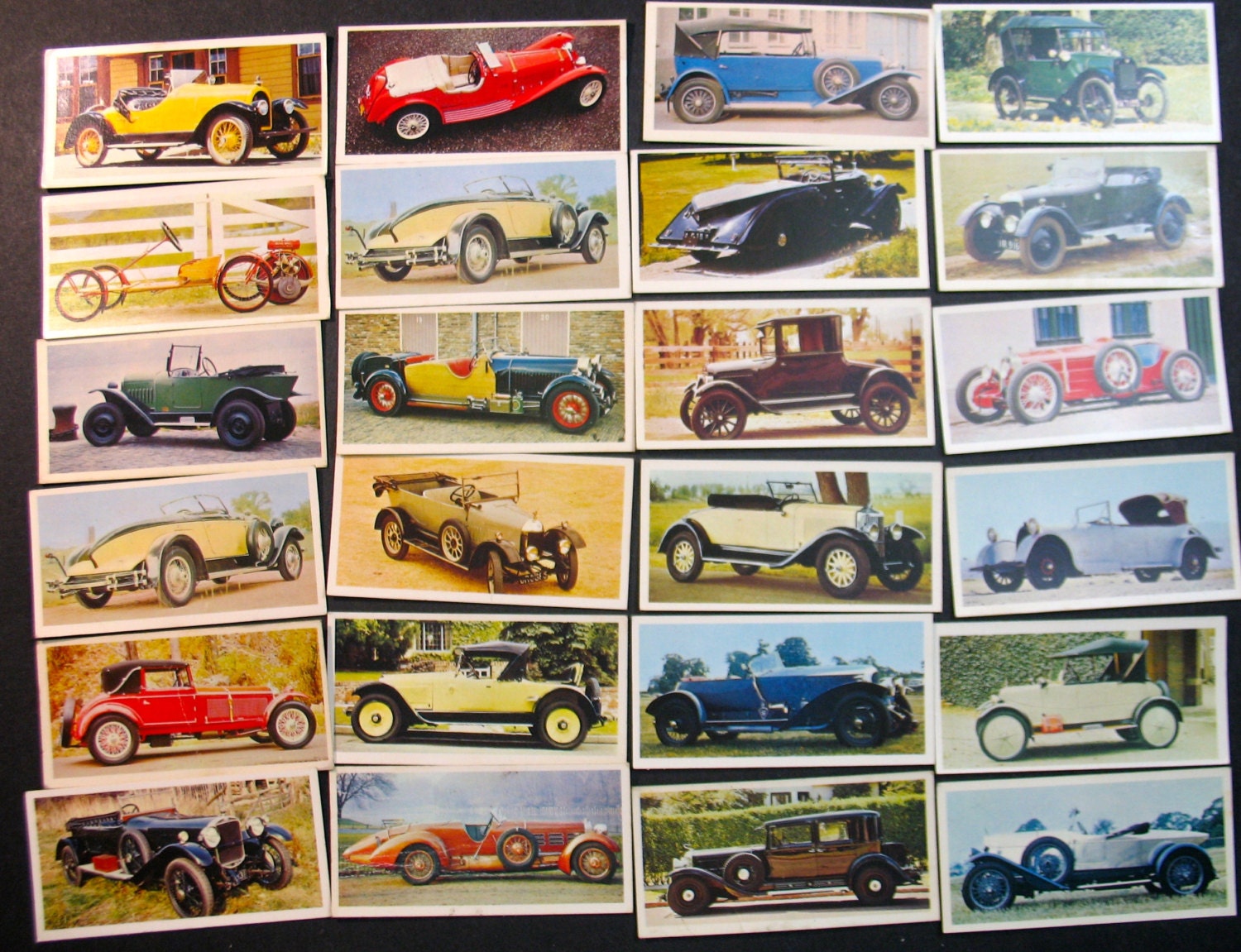 VINTAGE CARS 14 asst Collectible Cards Auots by ValueARTifacts