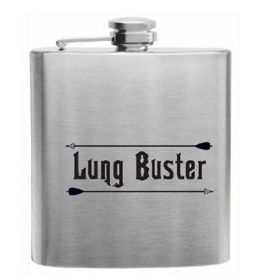 Lung Buster Stainless Steel 6oz. Flask by ExclusiveProducts