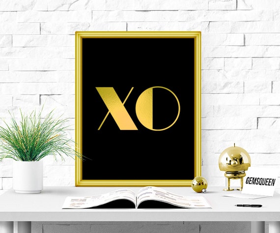xo Print xo Art xo Poster xo Printable xo Wall Art xo by GemsQueen