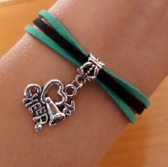 Love to cheer Bracelet megaphone charm Antique by SummerWishes