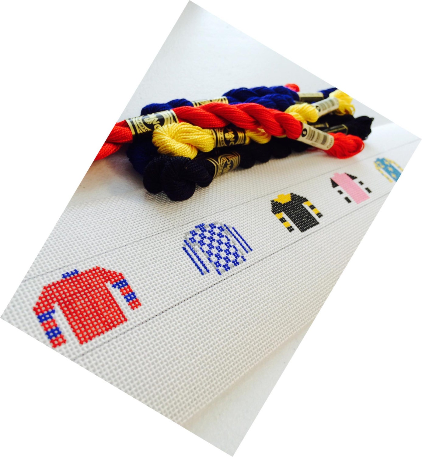 Triple Crown Winners of Horse Racing Needlepoint Belt Canvas
