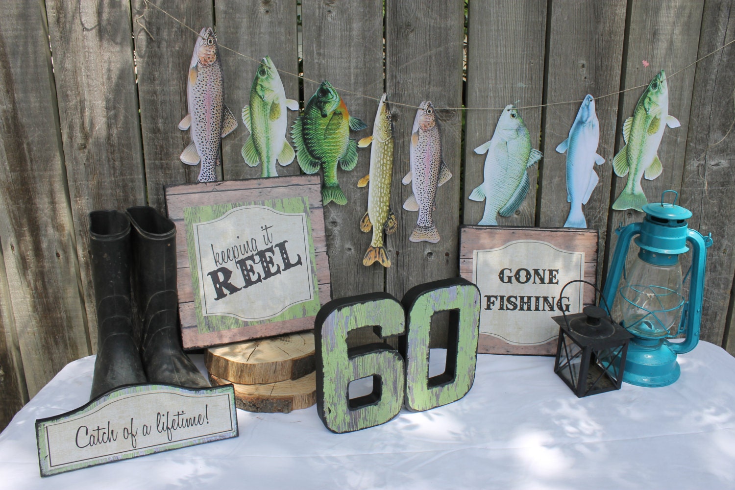 Fishing Themed Party Decorations By Onecraftyfoxx On Etsy   Il Fullxfull.768453527 Og2a 