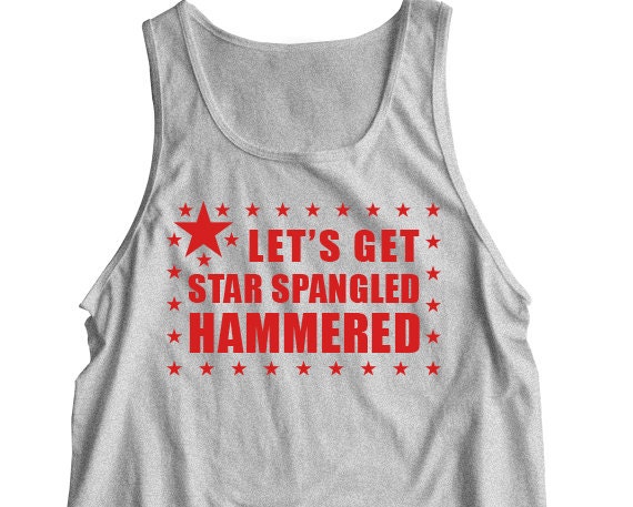 let's get star spangled hammered shirt