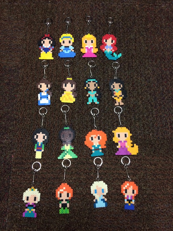 Disney Princess Keychains Homemade by on Etsy
