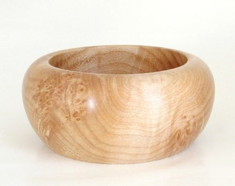 Turned Wood Bowl in Figured Maple