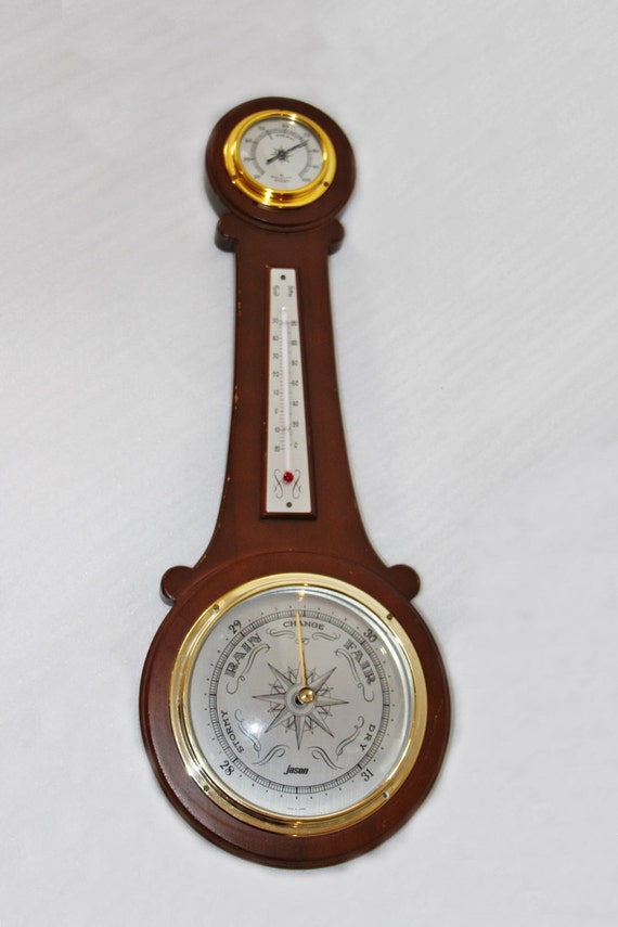 Vintage Jason Weather Station Barometer by QUEENIESECLECTIC