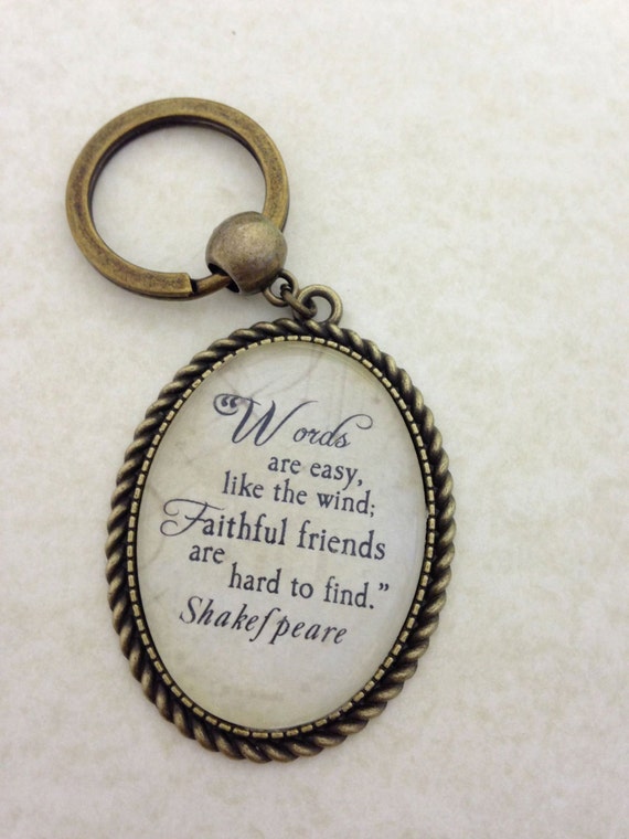 Items similar to Words Are Easy keyring on Etsy