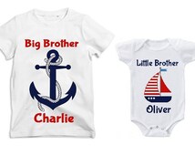 Popular items for sibling shirt set on Etsy