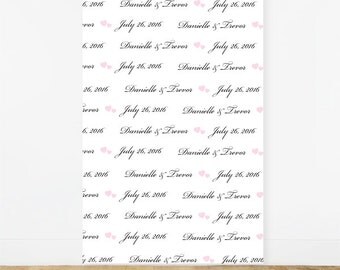 Wedding Theme Personalized Photo Booth Backdrop ((ENWF-JM120900)