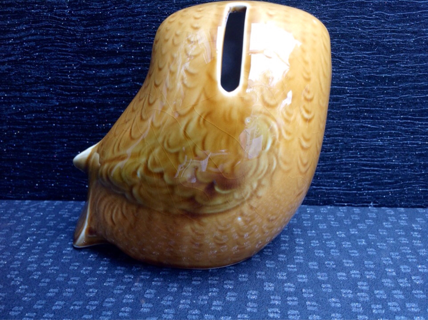 1970's Ceramic Owl Money Box by Szeiler England. Great