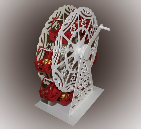 Download 3D SVG Turning Ferris wheel with treat baskets
