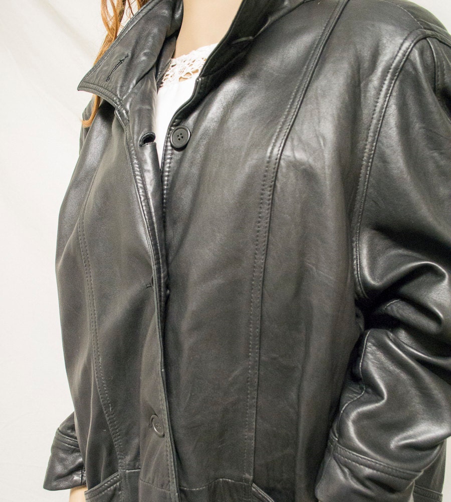 Luis Alvear Leather Coat Women's Mediumleather
