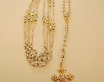 Items similar to Custom Rosary Wedding Lasso, Wedding Lazo Rosary ...