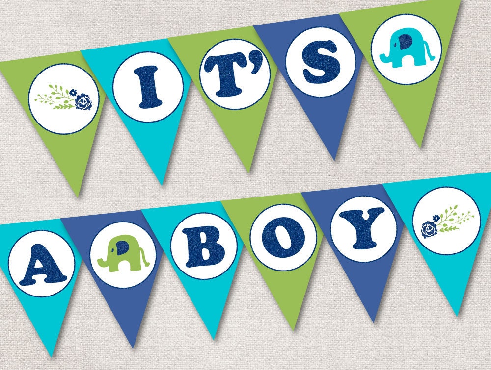 It's a Boy Banner Printable It's a boy Baby Shower