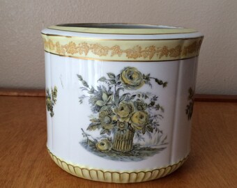 White, Gold and Yellow Victorian Vase from ESCO