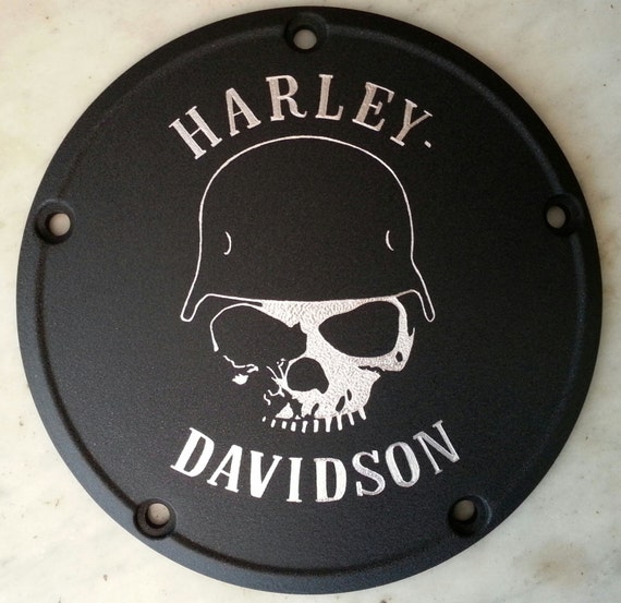 Items similar to Harley Style Derby Cover, Hand Engraved on Etsy