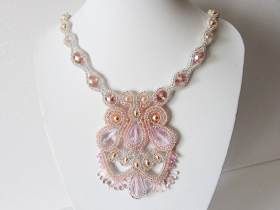 Items Similar To Necklace Pink Flamingo - Necklace Handmade – Original ...