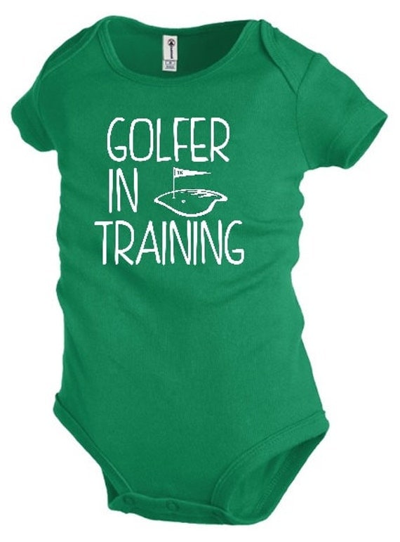 Golfer in Training / Golf baby bodysuit for boy or girl in