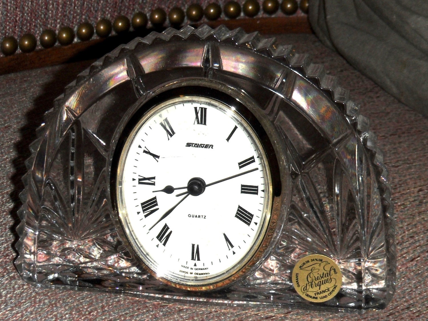 Vintage STAIGER West Germany Quartz CRYSTAL Desk