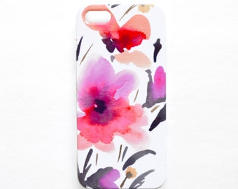 Phone Case Watercolor iPhone 7 Case Floral Samsung Galaxy S7 Case watercolor Samsung Galaxy S6 Case Floral iPhone 6 Case floral phone cover