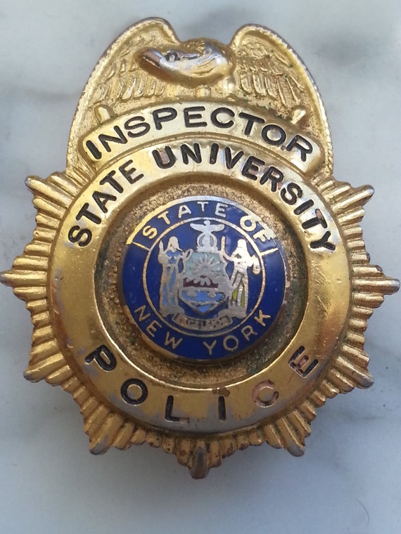 New York State University Police Inspector Badge