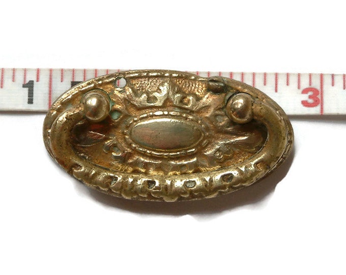 Antique Solid brass Ornate Drawer Handle / Drawer Drop Pull/Art deco/Authentic antique/Antique Art Deco Drawer Handle /Escutcheon/ Ornate