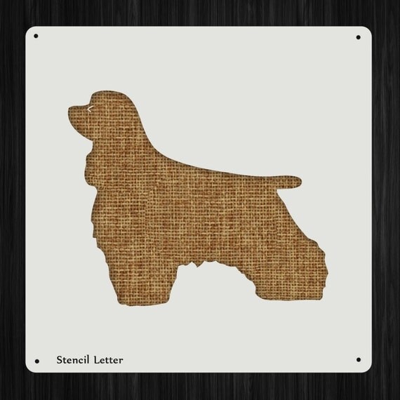 Cocker Spaniel Style 1679 DIY Stencil Clear Plastic Acrylic