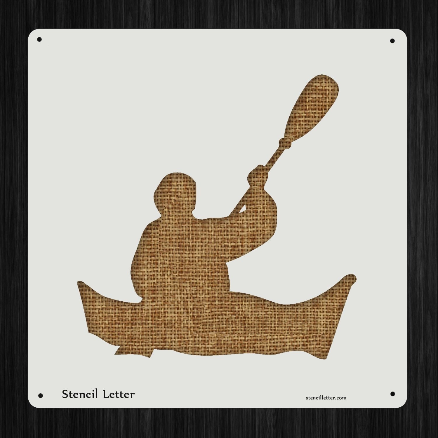 Kayaking Style 2047 DIY Stencil Clear Plastic Acrylic Mylar