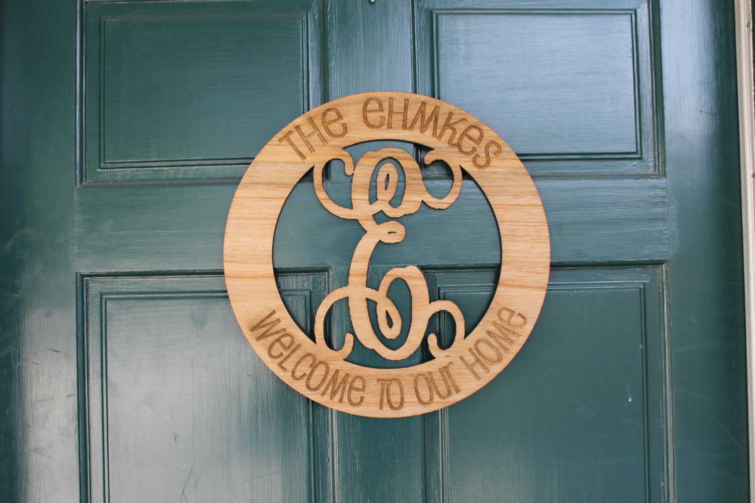 Welcome to our Home Personalized Welcome Sign by LetsEngraveIt