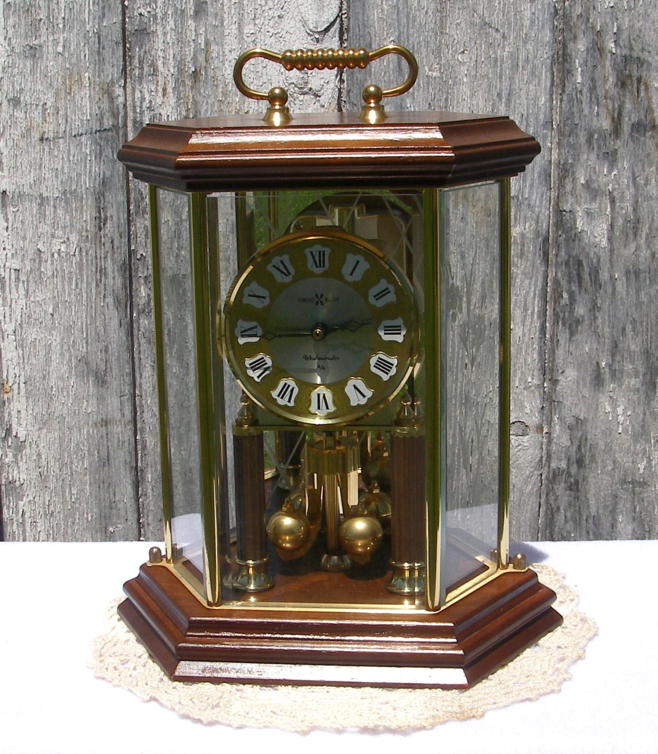 Vintage Howard Miller 4/4 Anniversary Mantle Carriage Clock