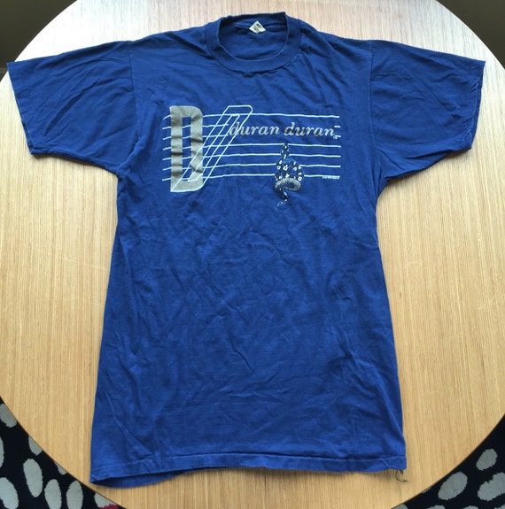 VINTAGE Duran Duran 1984 U S A Tour T-Shirt Blue by VinceTaj