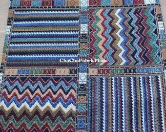 Thick BOHO Bohemian Fabric Ethnic Fabric Navajo Fabric Mexican Fabric Tribal Fabric Aztec Fabric Peruvian Fabric Kilim Fabric-1/2 Yard