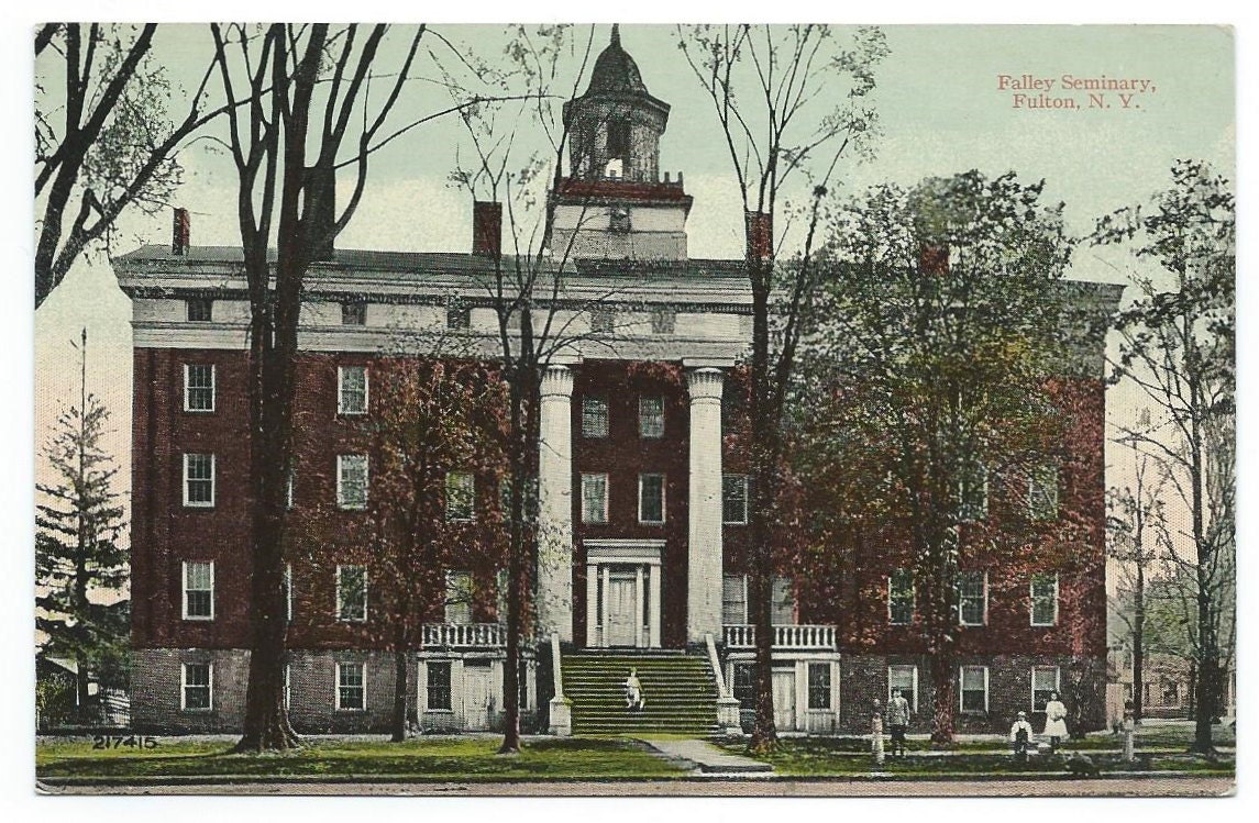 Fulton New York Falley Seminary Early Divided Back Postcard