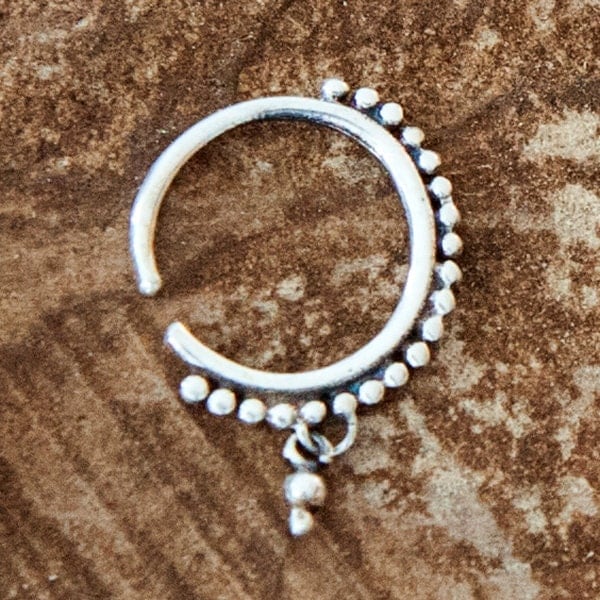Silver Nose Ring Silver Nose Hoop Indian Nose Ring