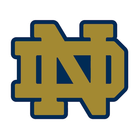 Notre Dame Decal Sticker 2 Color by Vaultvinylgraphics on Etsy