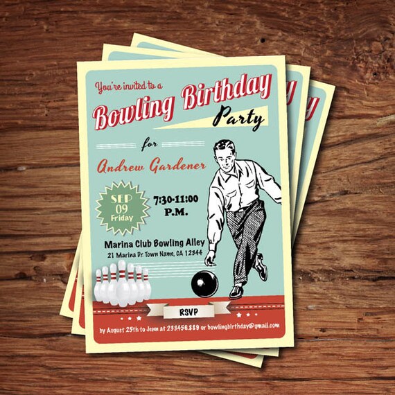 Retro Birthday Invitations 9