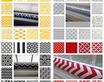 Door draft stopper COVER, door snake, gray door draft stopper, door dodger, chevron door draft stopper, up to 50 inches long.