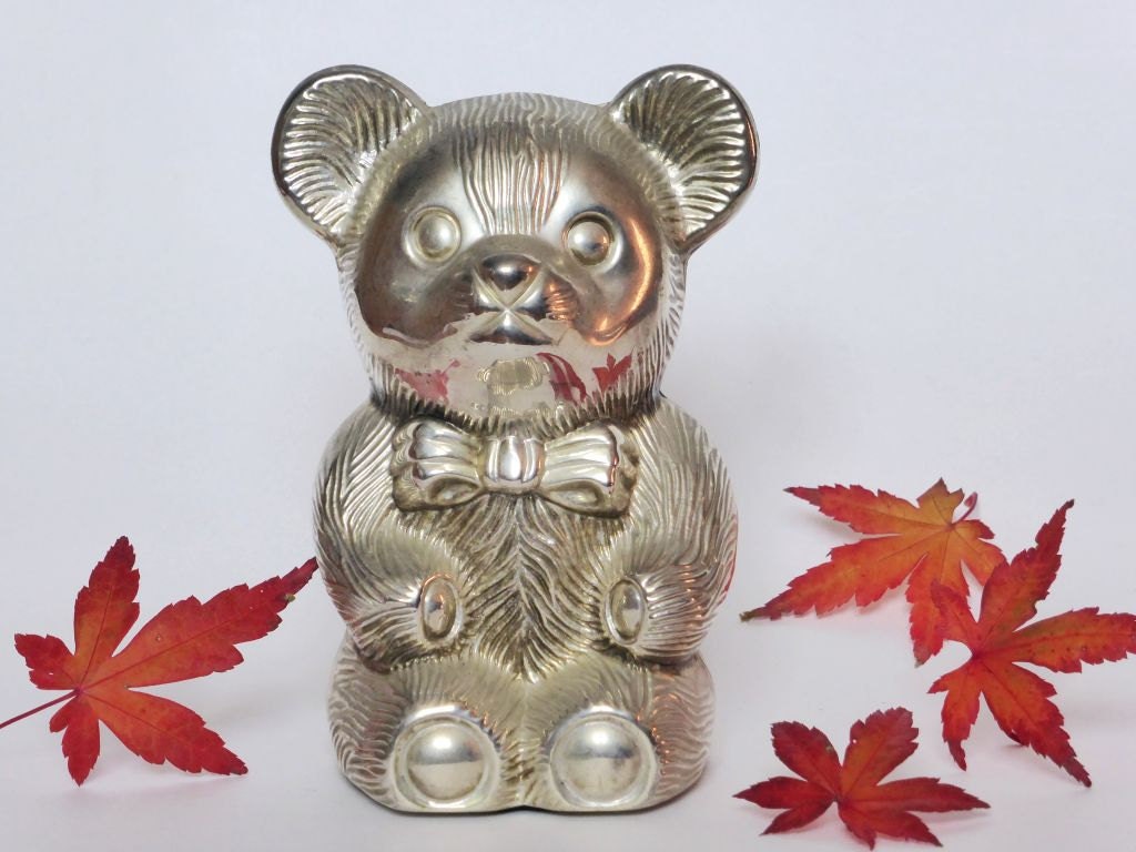 vintage teddy bear money box