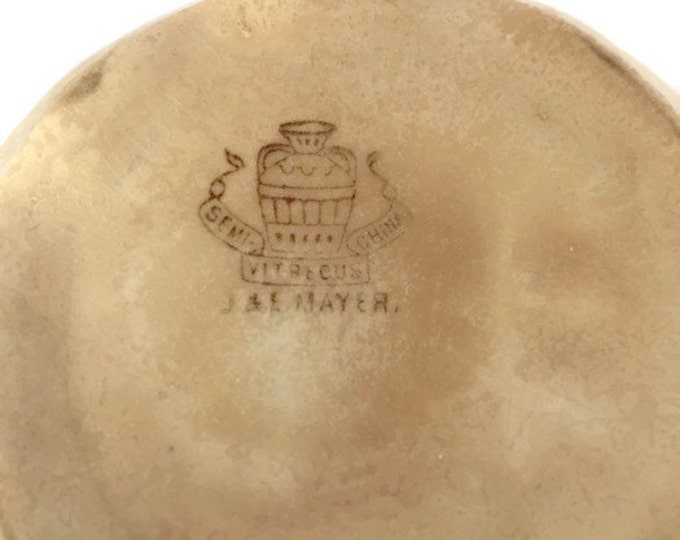 Antique J & E Mayer Uneeda Biscuit Nabisco Boy Advertising Scoop Bowl - Semi Vitreous China Bowl - Vintage Home Decor